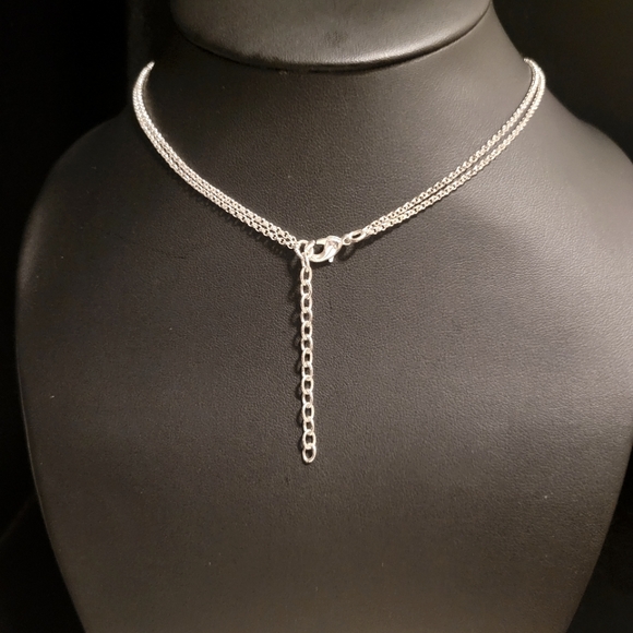 Estate Rhinestone Double Necklace - Picture 4 of 4